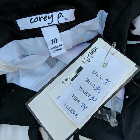 Aline fitted waist cotton floral bold tea dress 10 - Picture 2 of 8